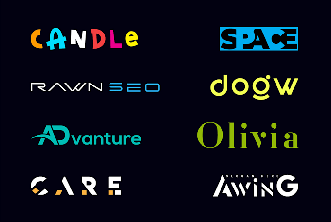font typography logo design within 10hr