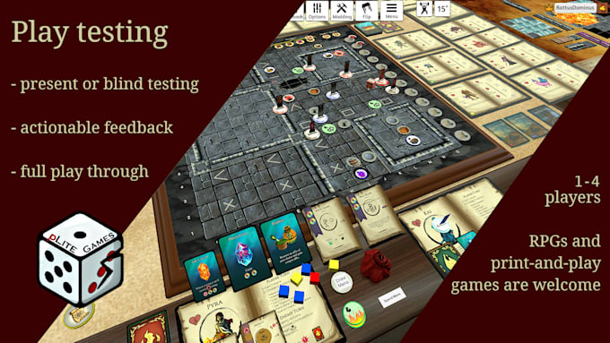 professionally playtest your boardgame