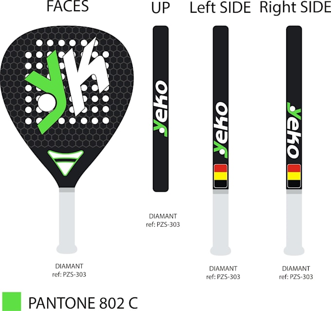 do padel racket design, beach racket design, beach tennis design, padel racquet