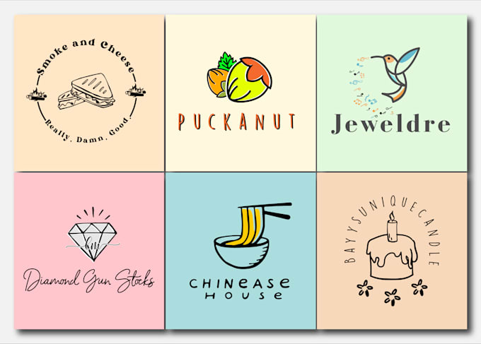create modern minimalist hand drawn logo design