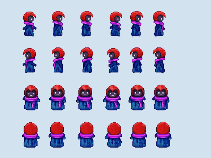 create high quality pixel art sprite sheets and animations