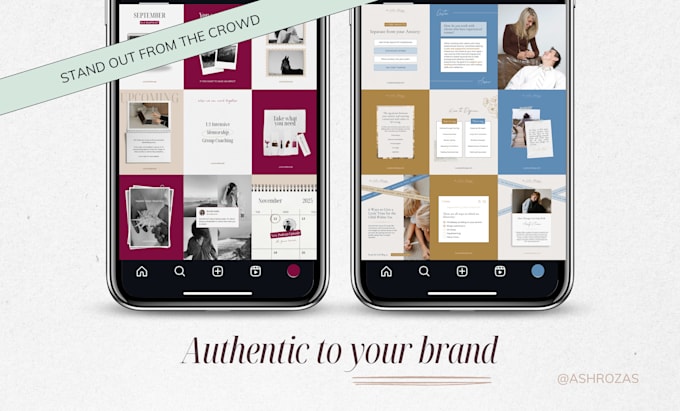 design aesthetic instagram canva templates