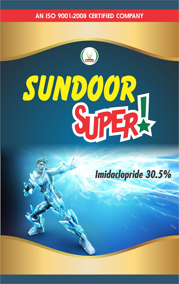 bottle and box label design