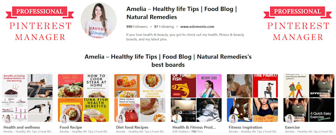 setup pinterest profile with optimize boards and pins