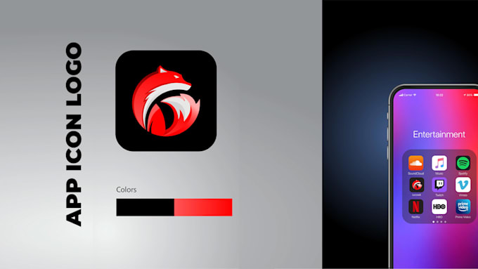 design IOS or android app icon logo and splash screen
