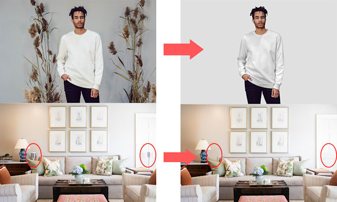 remove objects, backgrounds, people, logo, text from a photo