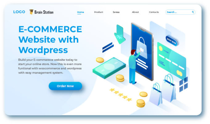 develop corporate or ecommerce website with wordpress