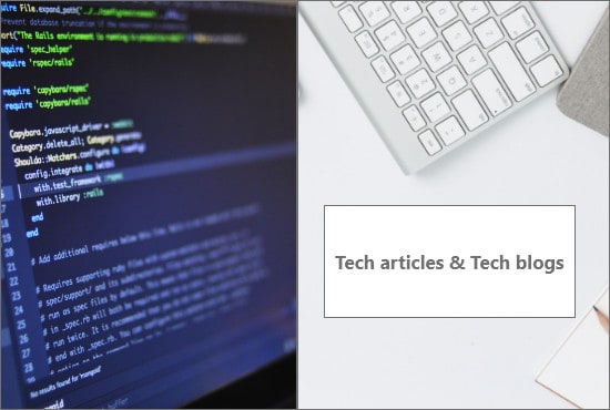 write SEO tech articles and tech blogs