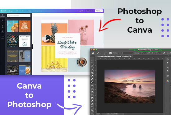redesign and convert canva to photoshop and illustrator editable