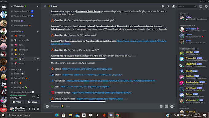 making discord servers for a community