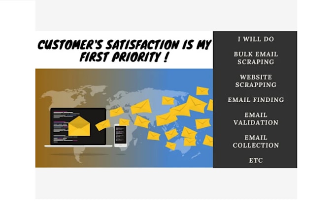 do bulk email scraping, email finding, email validation, etc