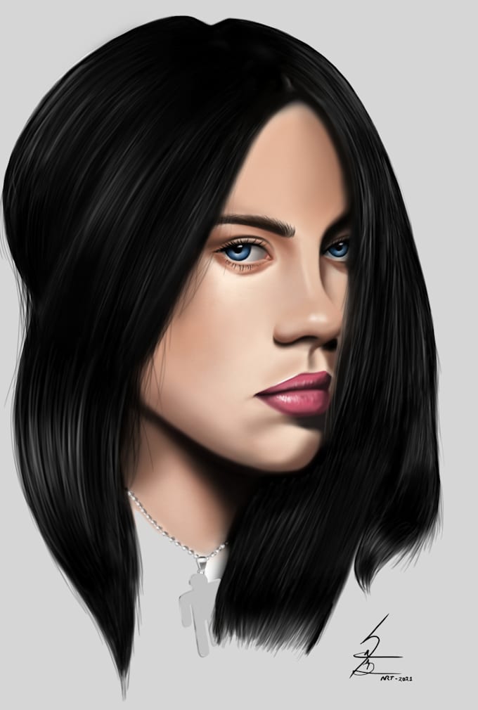 draw realistic digital portraits