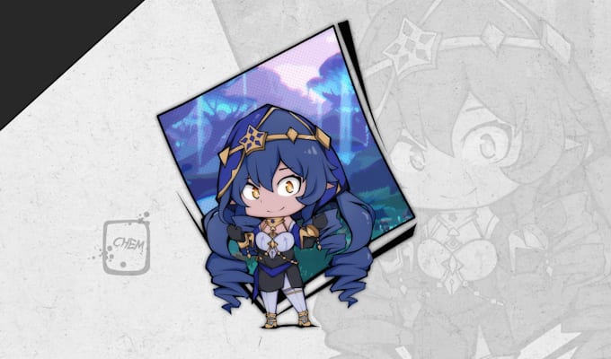 draw a cute chibi anime character