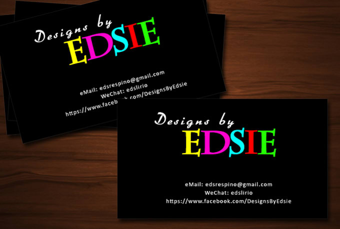 design a cute business or name card for you