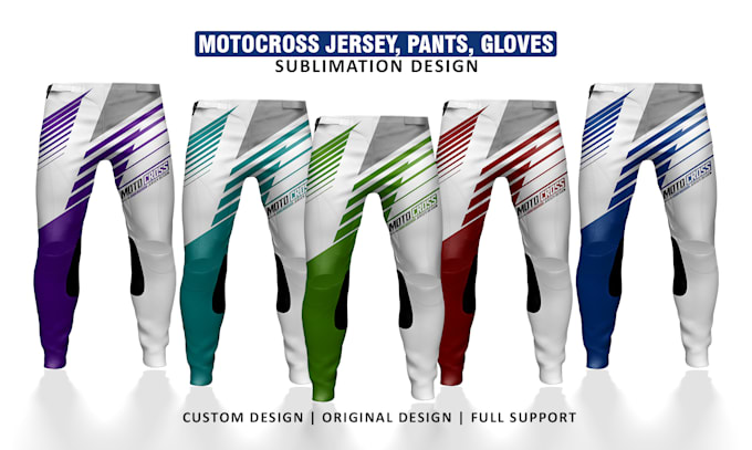 create professional motocross jersey, pants, gloves design