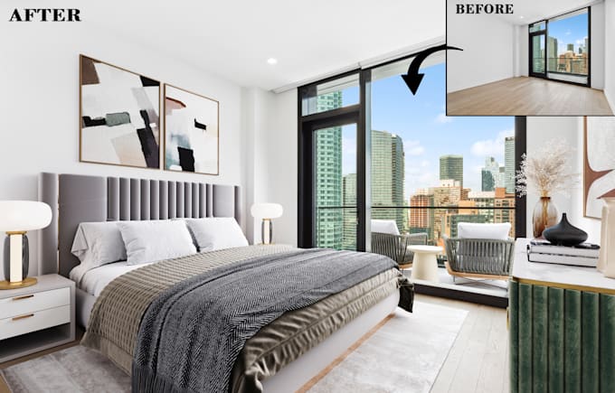 virtual staging and enhance your empty property