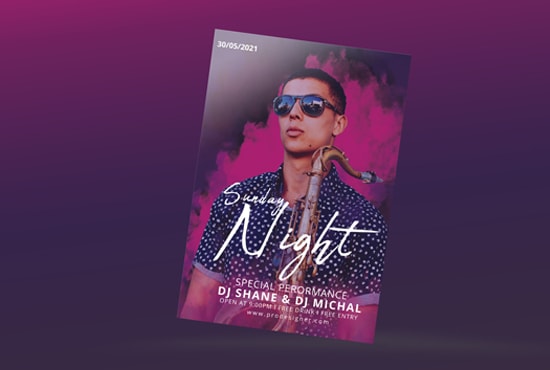 design professional event flyer and business flyer
