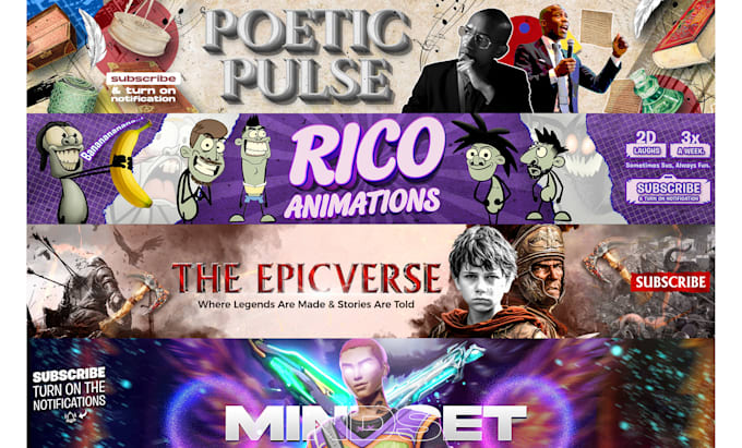 design an outstanding youtube cover art