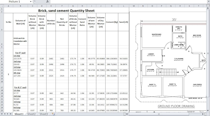 do cost and quantity estimation for residential buildings