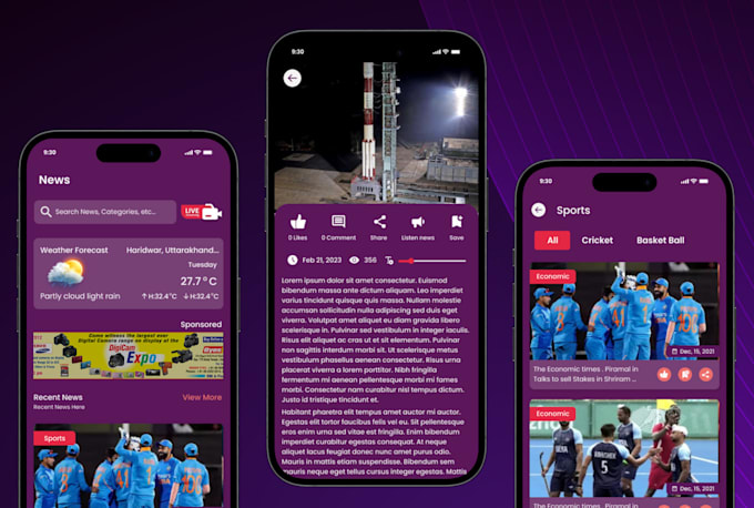 develop powerful news app for android or IOS