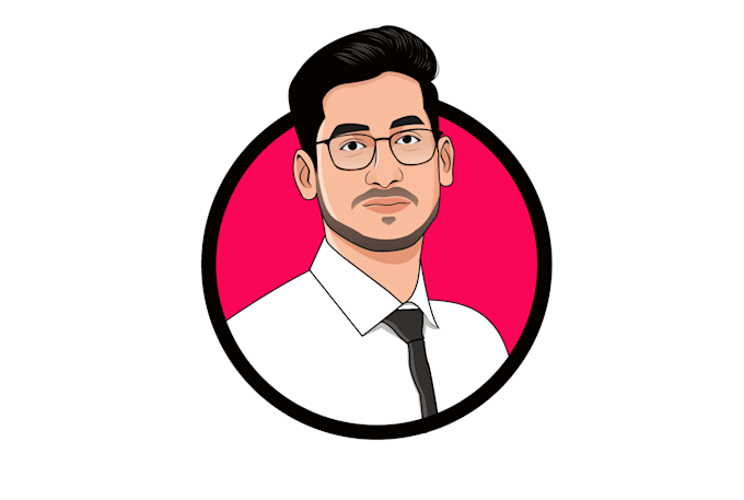 make a vector portrait for you