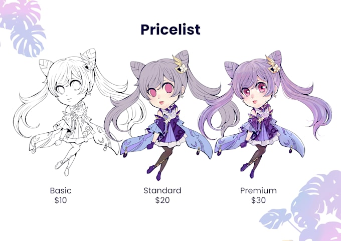 create cute chibi illustration