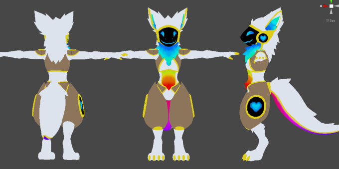 Fully customize your nkd protogen avatar for vrchat by Spacedbirb | Fiverr