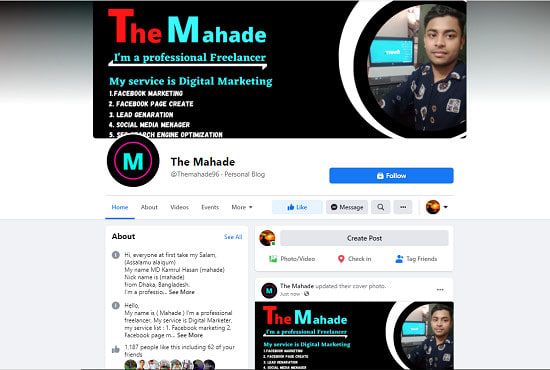 create and setup facebook business page professionally