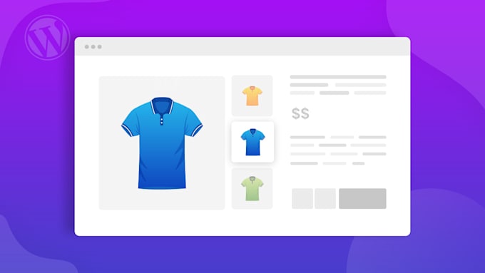 build woocommerce site and setup variation swatches products