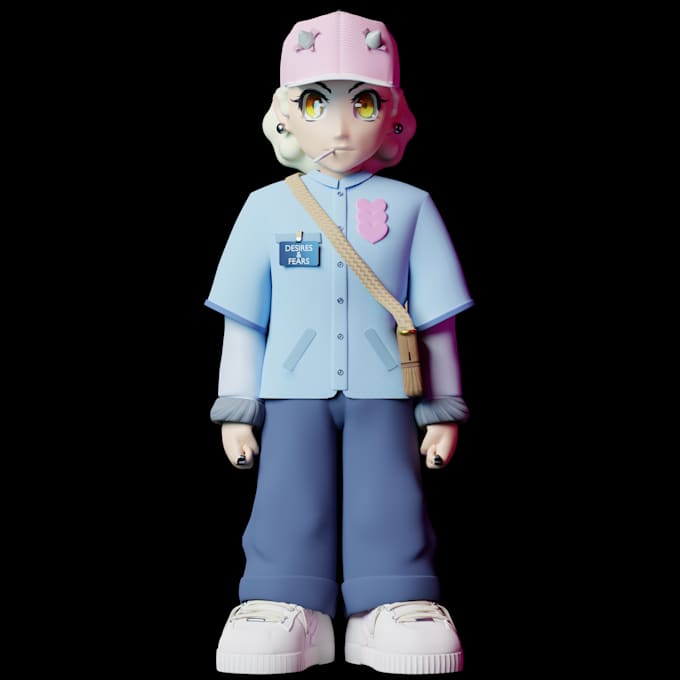 model any character in blender for games unity nfts products