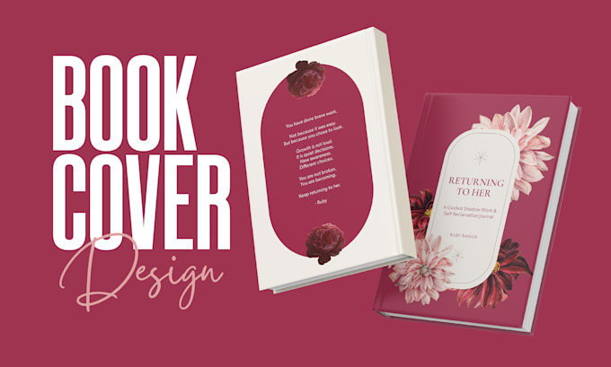 design KDP book cover, notebook design, ebook cover design