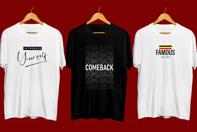 do unique minimalist typography t shirt design