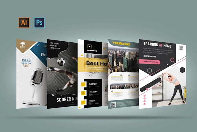 do unique flyer design, poster, brochure, leaflet