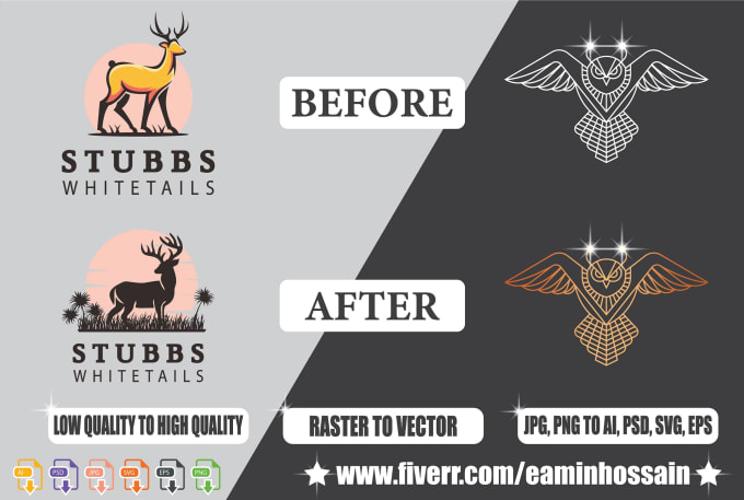 do fabulous redesign, edit, fix, vectorize your logo design