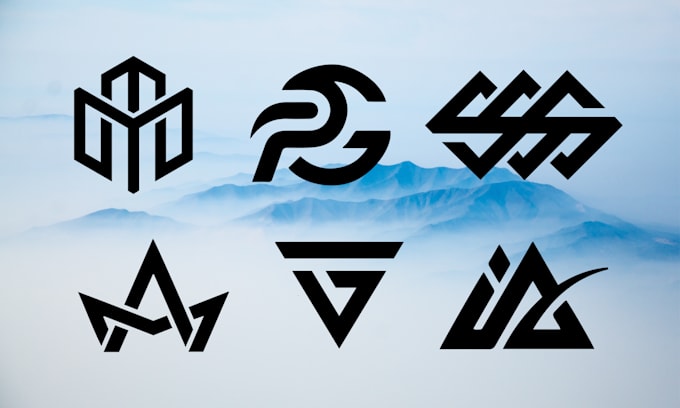 monogram initial letters company clothing brand identity logo