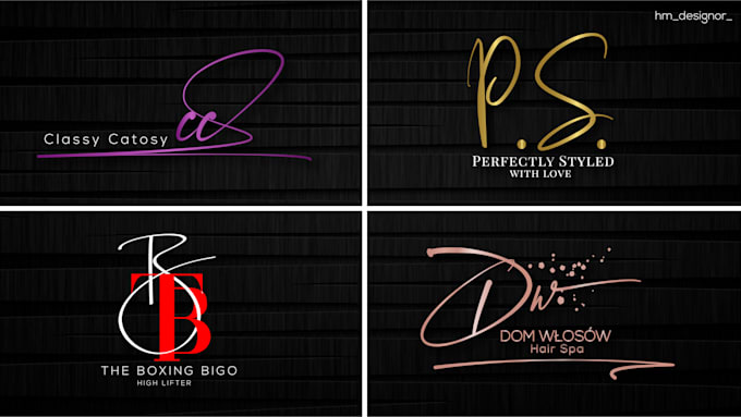 do modern initial signature logo