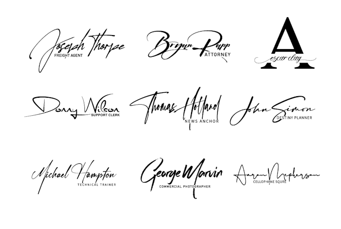 Design signature, handwritten, cursive, handwriting, scripted logo by ...