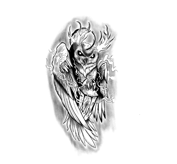 draw custom tattoo design