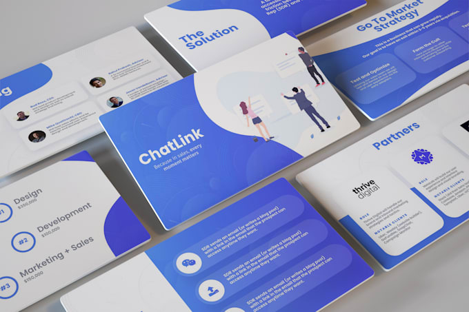 design business powerpoint presentation template or pitch deck