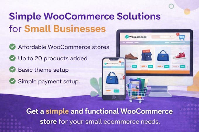 build a simple woocommerce store for small businesses
