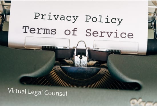 draft the policies, ts and cs of your website or mobile app