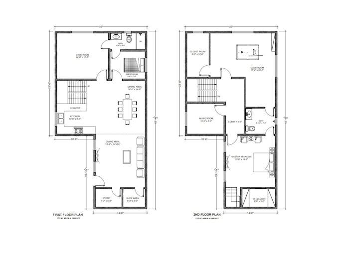 draw architectural floor plan and design house plan in autocad
