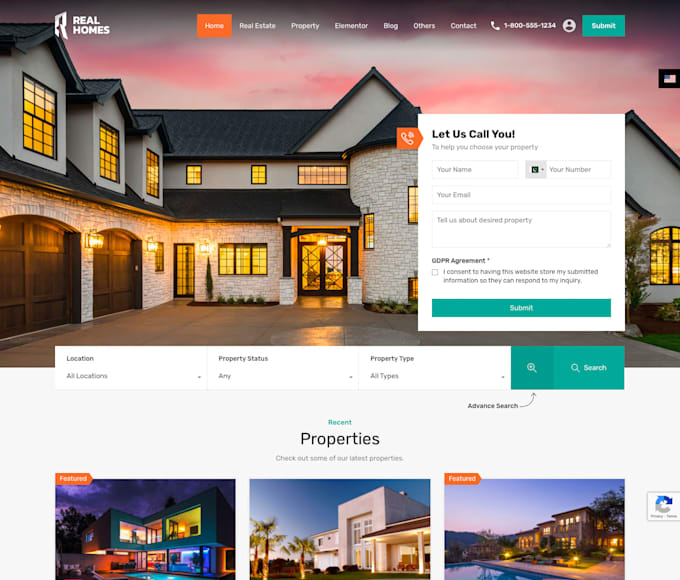 create your real estate website using realhomes theme