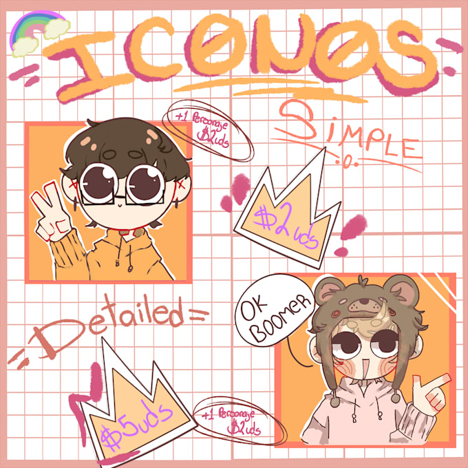 draw you cute chibis anime fanarts or ocs
