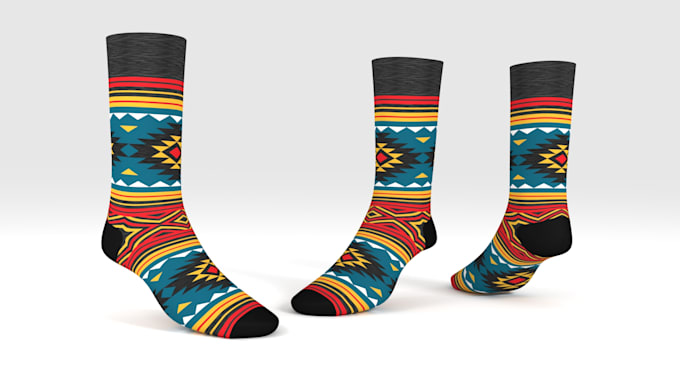 make 3d design casual socks