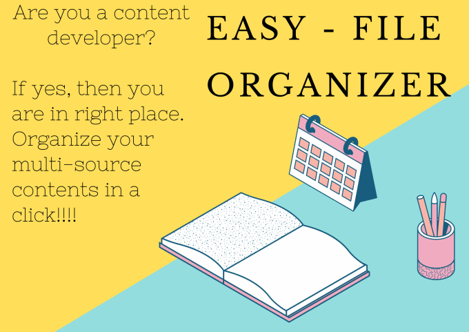 develop a file organizing application