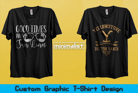 do custom, trendy and vintage tshirt design