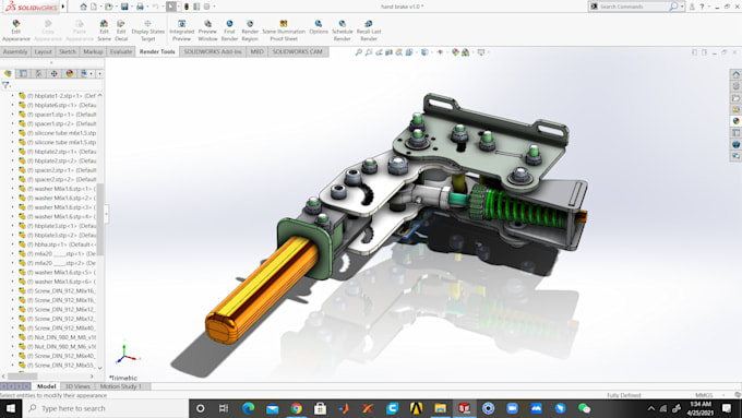 do 2d and 3d cad modeling by solidworks