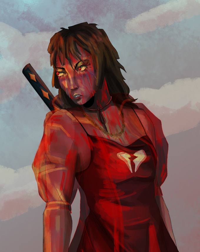 draw character art for you