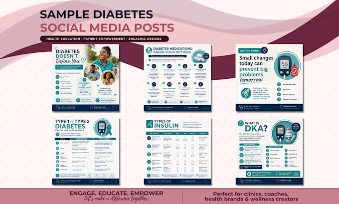 design professional healthcare and wellness social media graphics